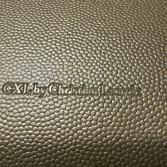 CXL Glam Caviar Clutch Gold Detachable Chain Shoulder Bag New - Picture 4 of 7